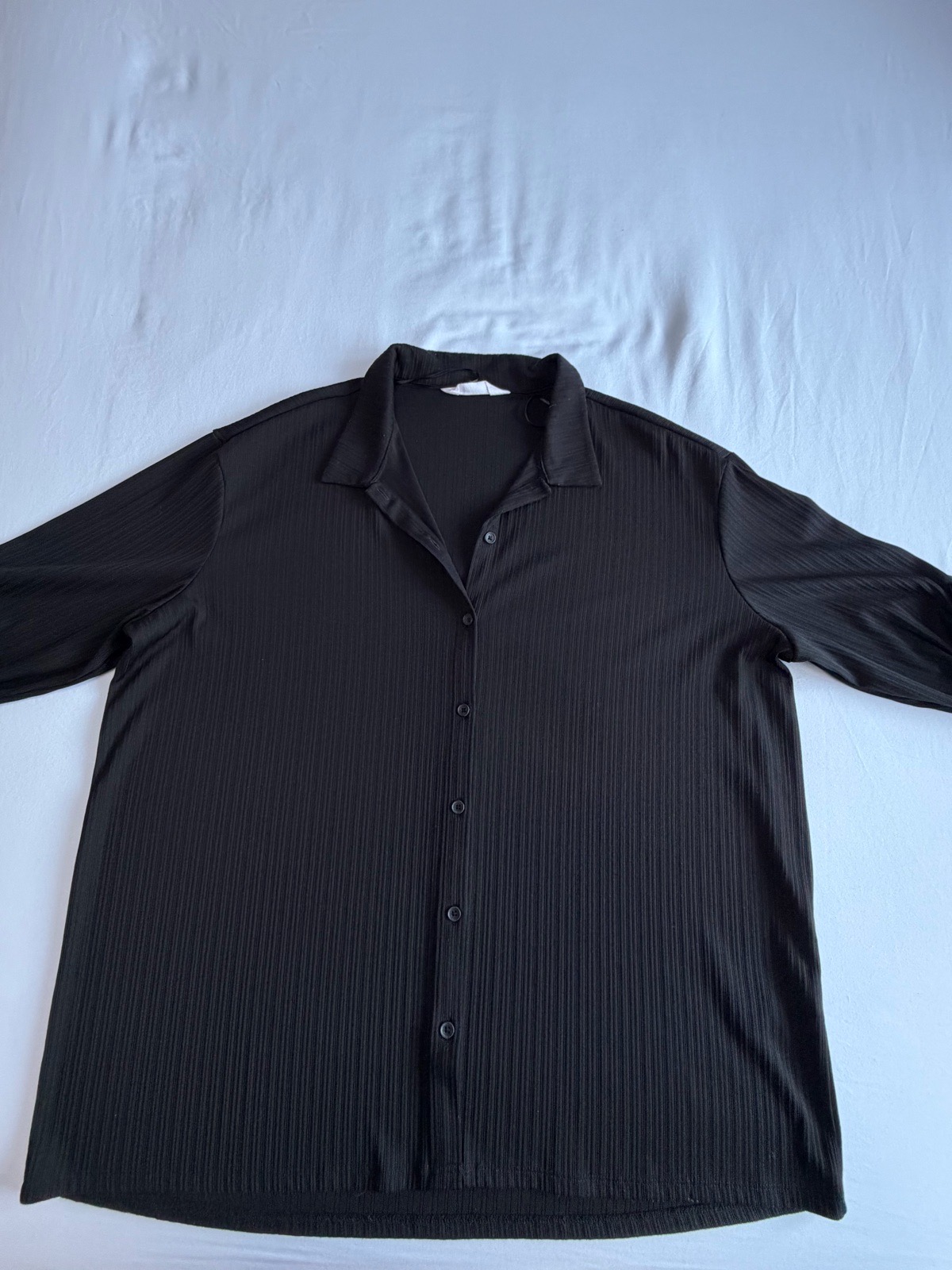 Ladies long sleeve shirt Primark black size 16