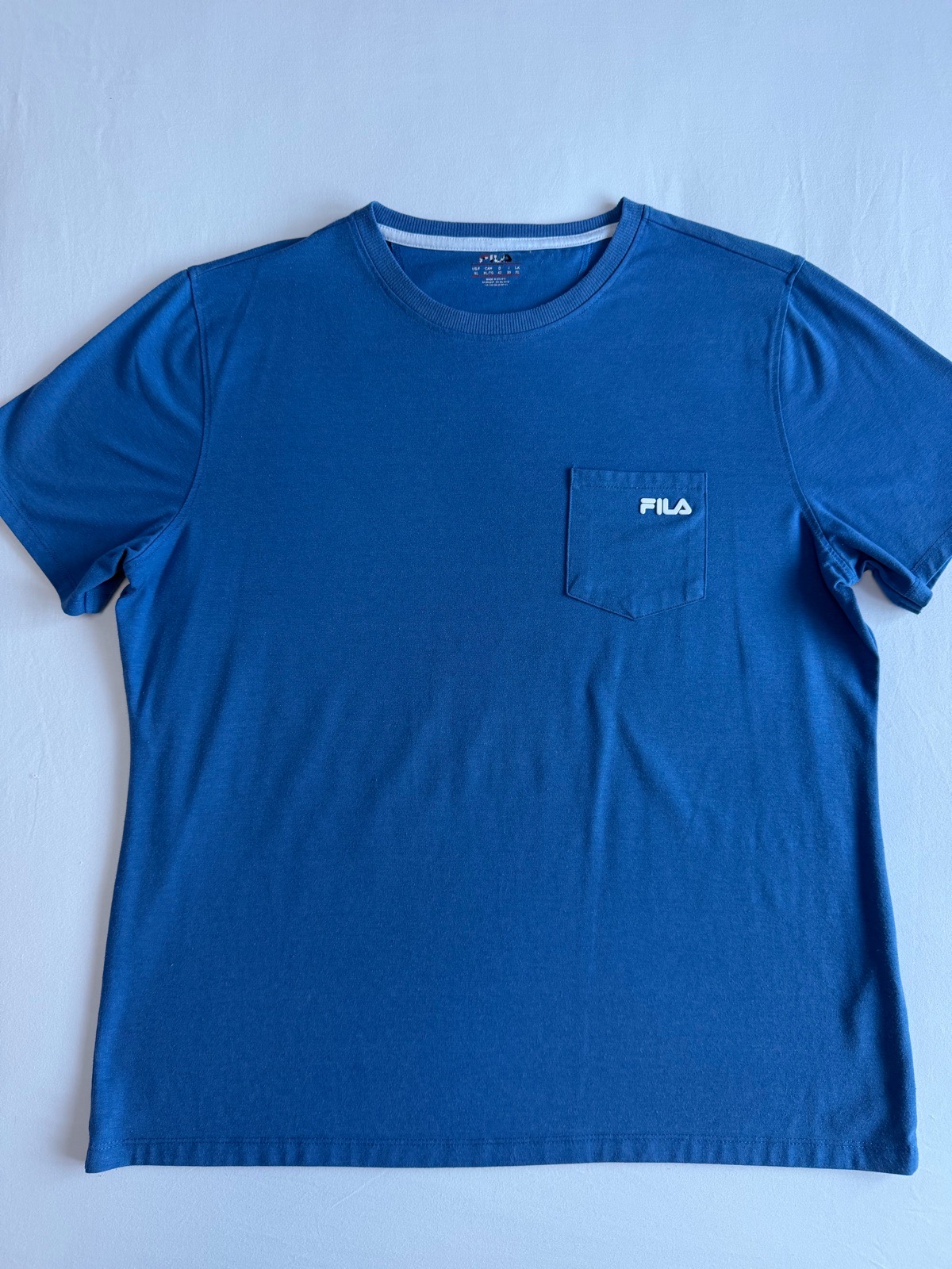 Ladies Fila t-shirt blue size xl