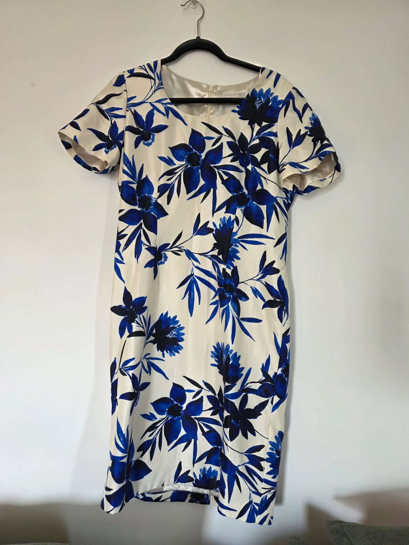 Jacques Vert Navy Ecru Dress