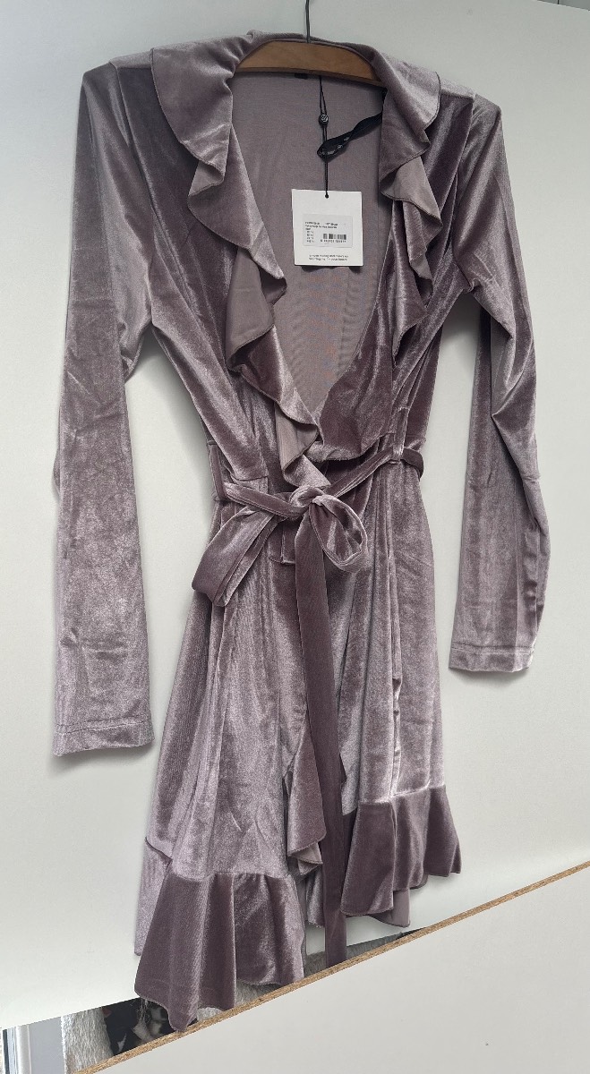 Missguided Velvet Wrap Dress BNWT