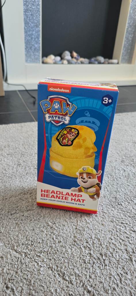 Kids paw patrol Headlight Beanie hat Brand new