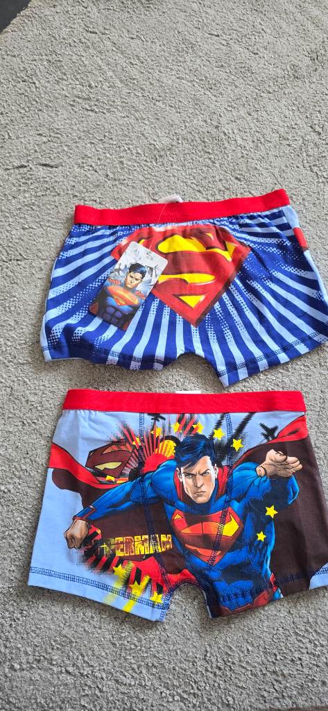 boys Boxers age 9/10Y superman new 2 pairs