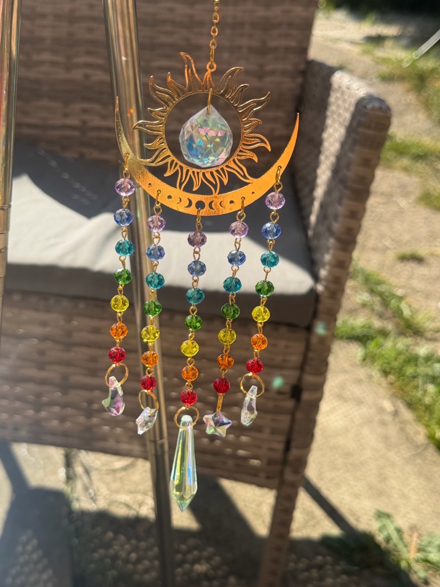 Multi coloured sun catcher