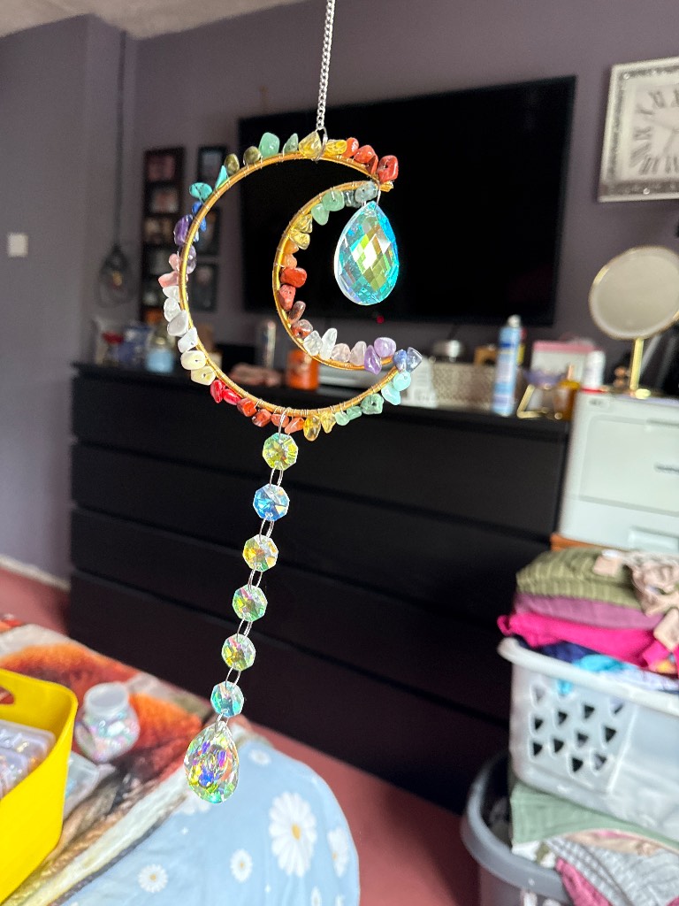 Mixed crystal sun catcher