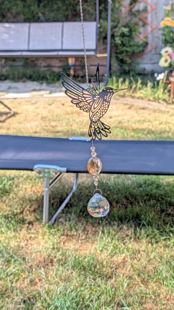 Hummingbird sun catcher
