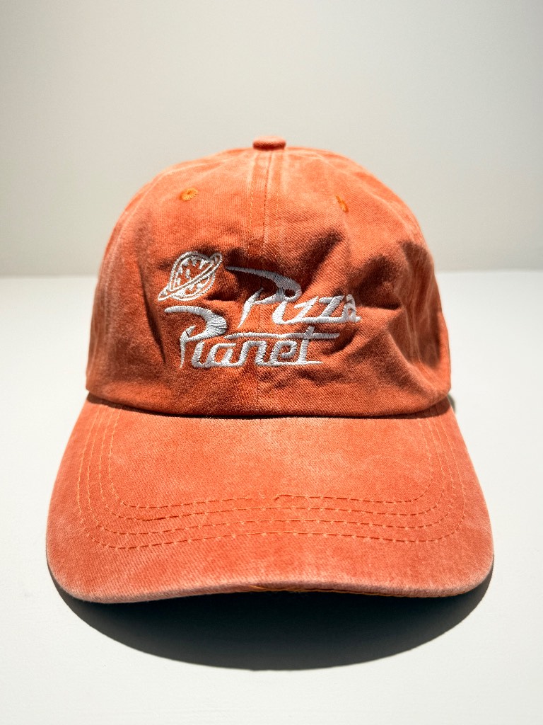 Disney/Pixar Pizza Planet baseball cap. Toy Story! Orange. NEW!