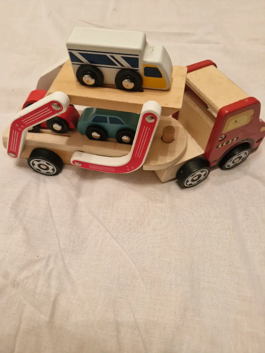 Chad valley wooden car transporter