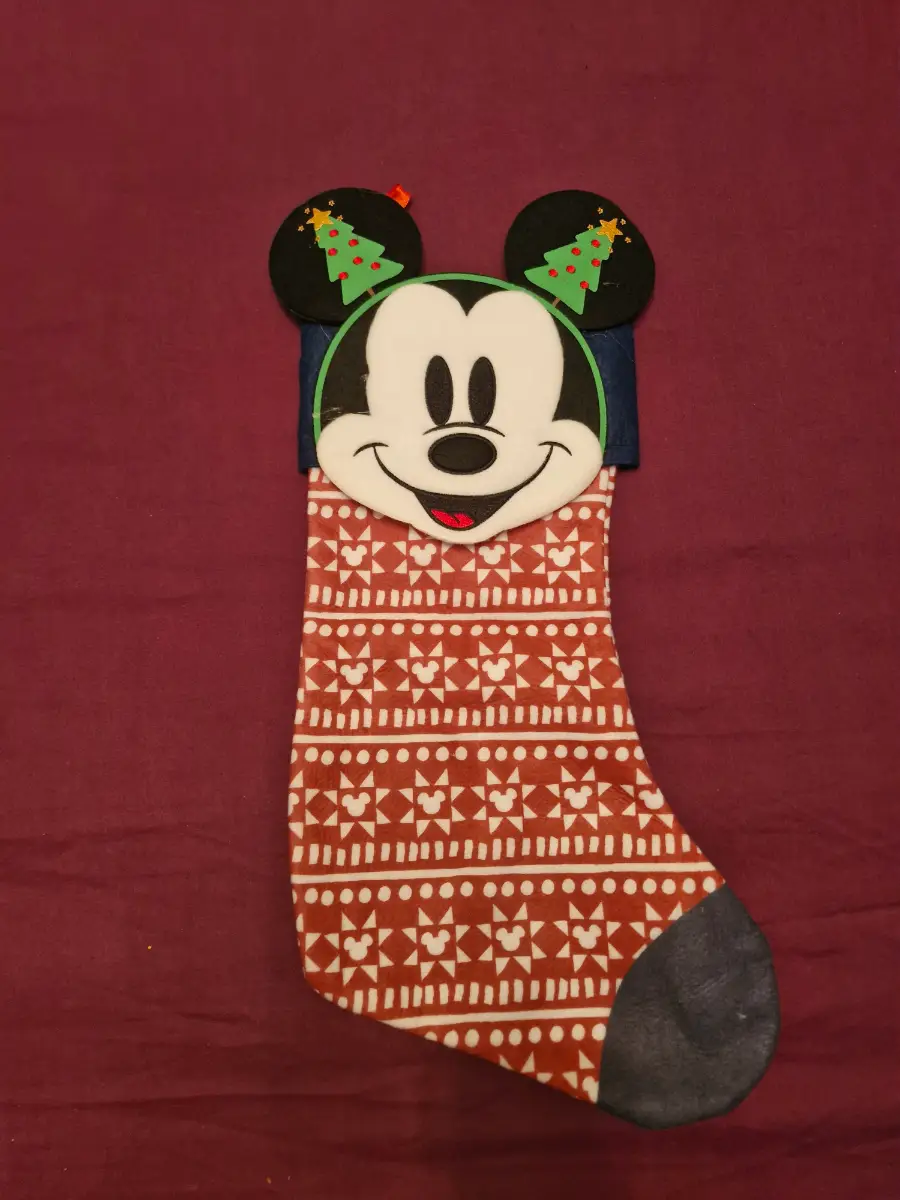 Mickey mouse christmas stocking