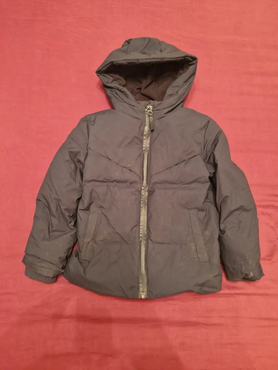Peacocks navy thick winter coat 4-5 years