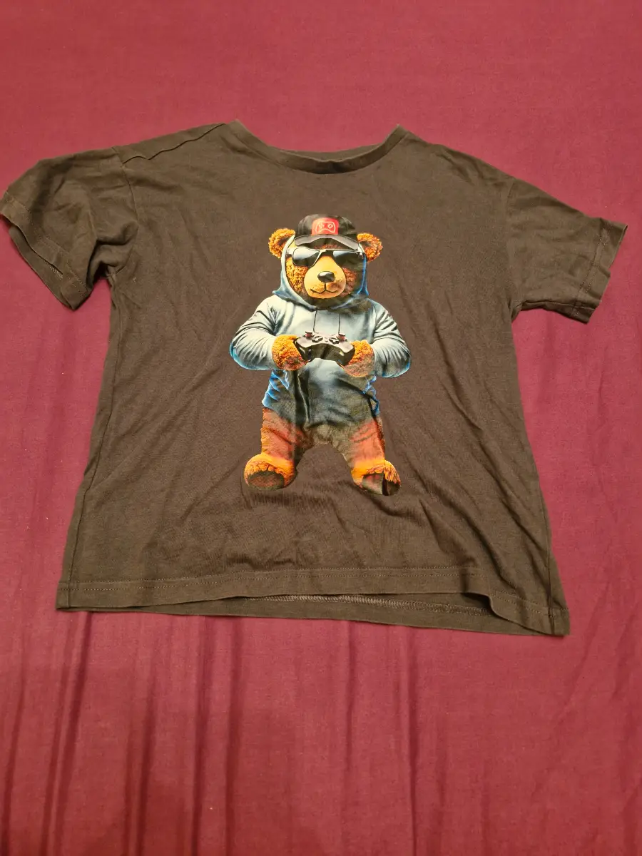 Tu gamer teddy bear short sleeve tshirt