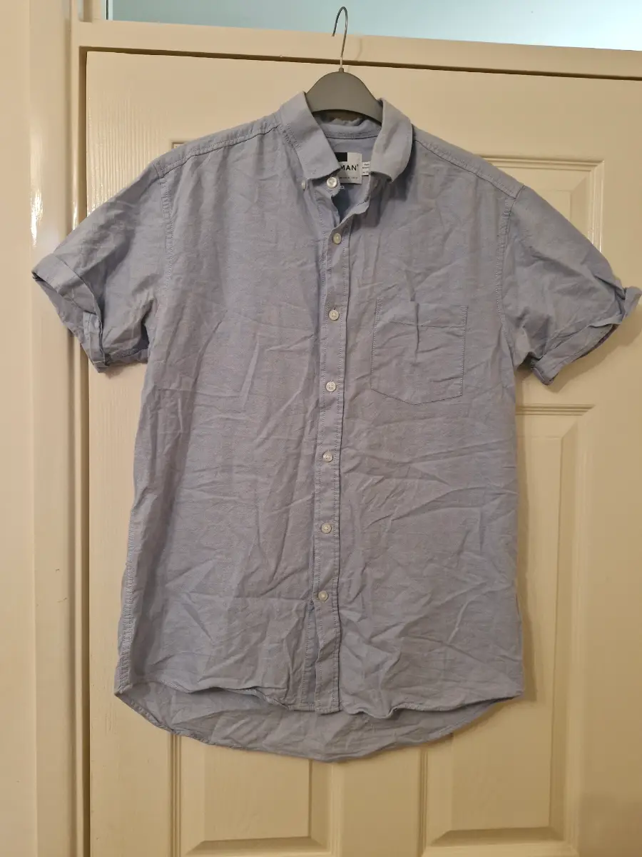 Mens topman light blue smart shirt