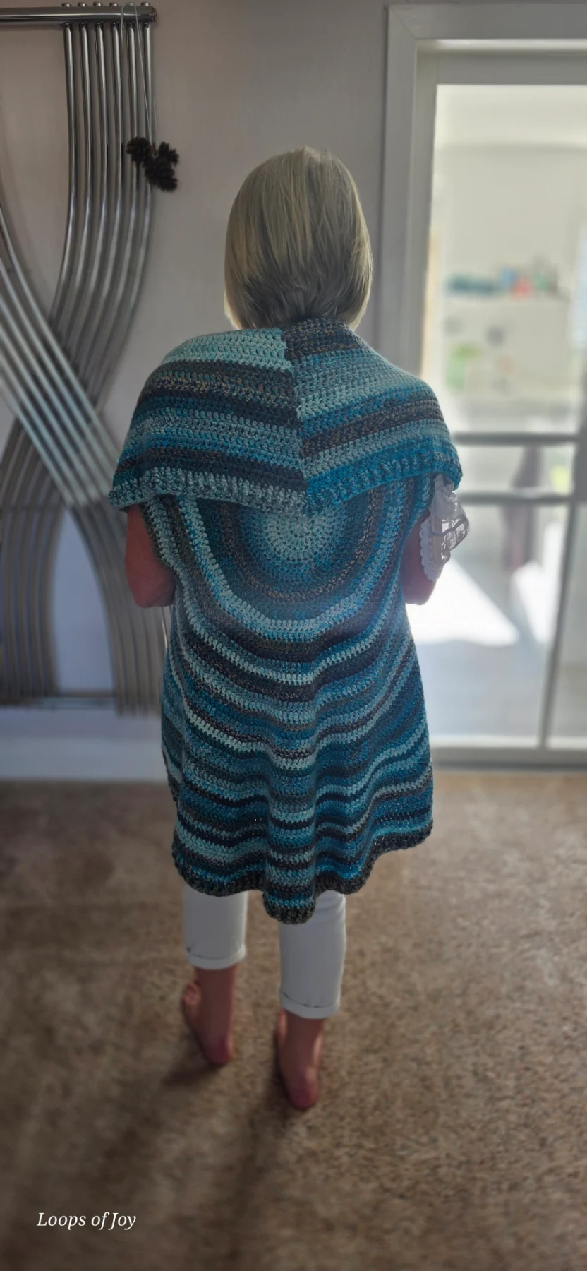 Handmade circular cardigan