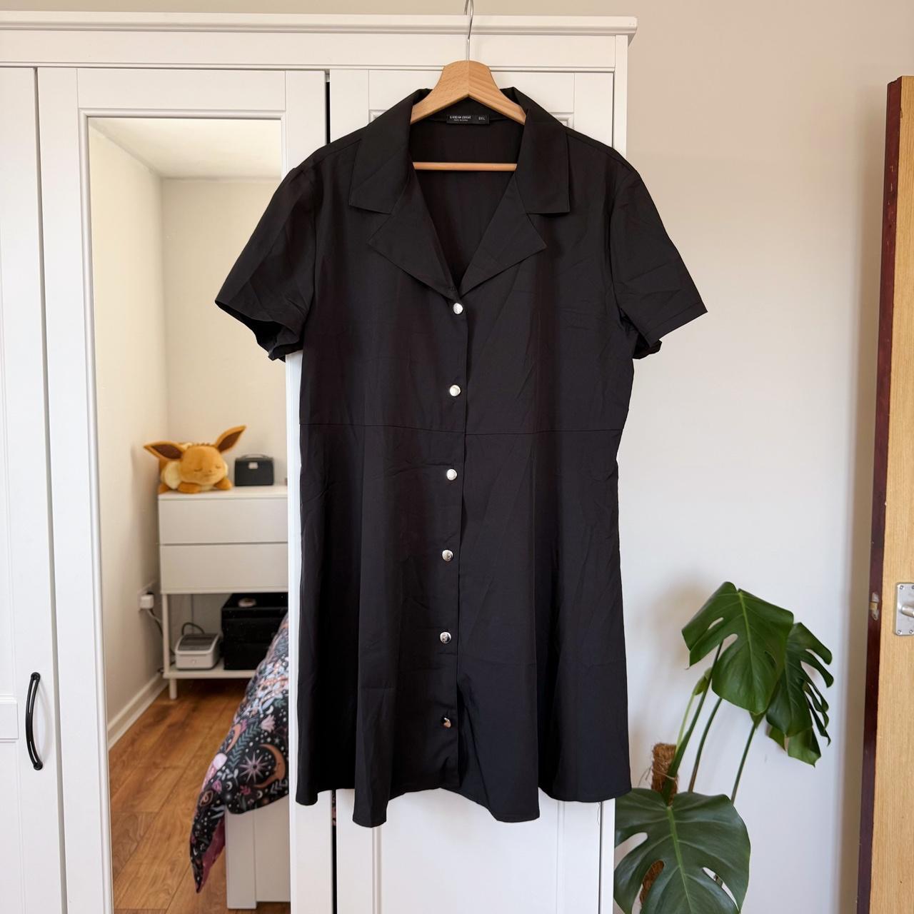 Shein Curve Black Shirt Dress