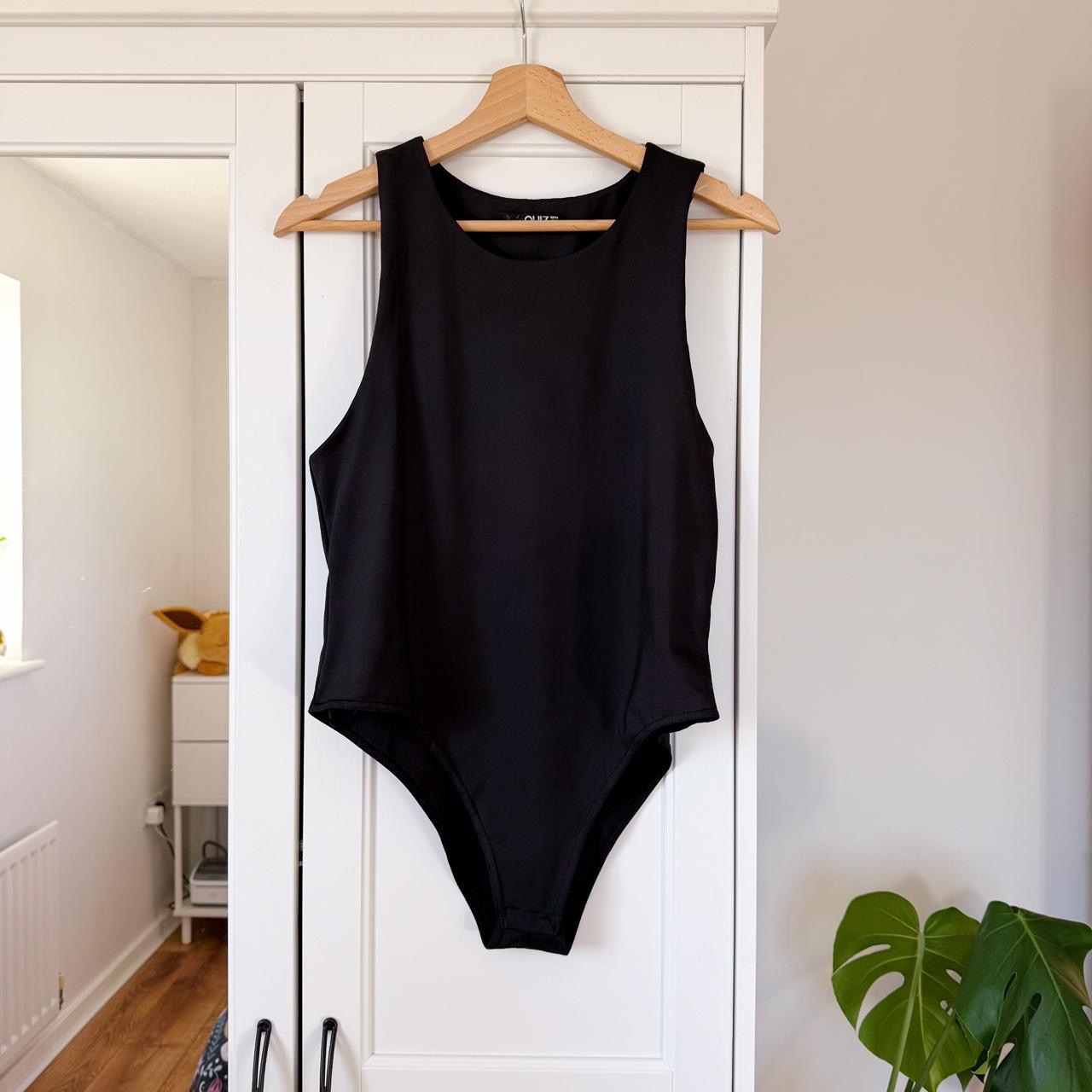 Quiz Black Racerback Bodysuit