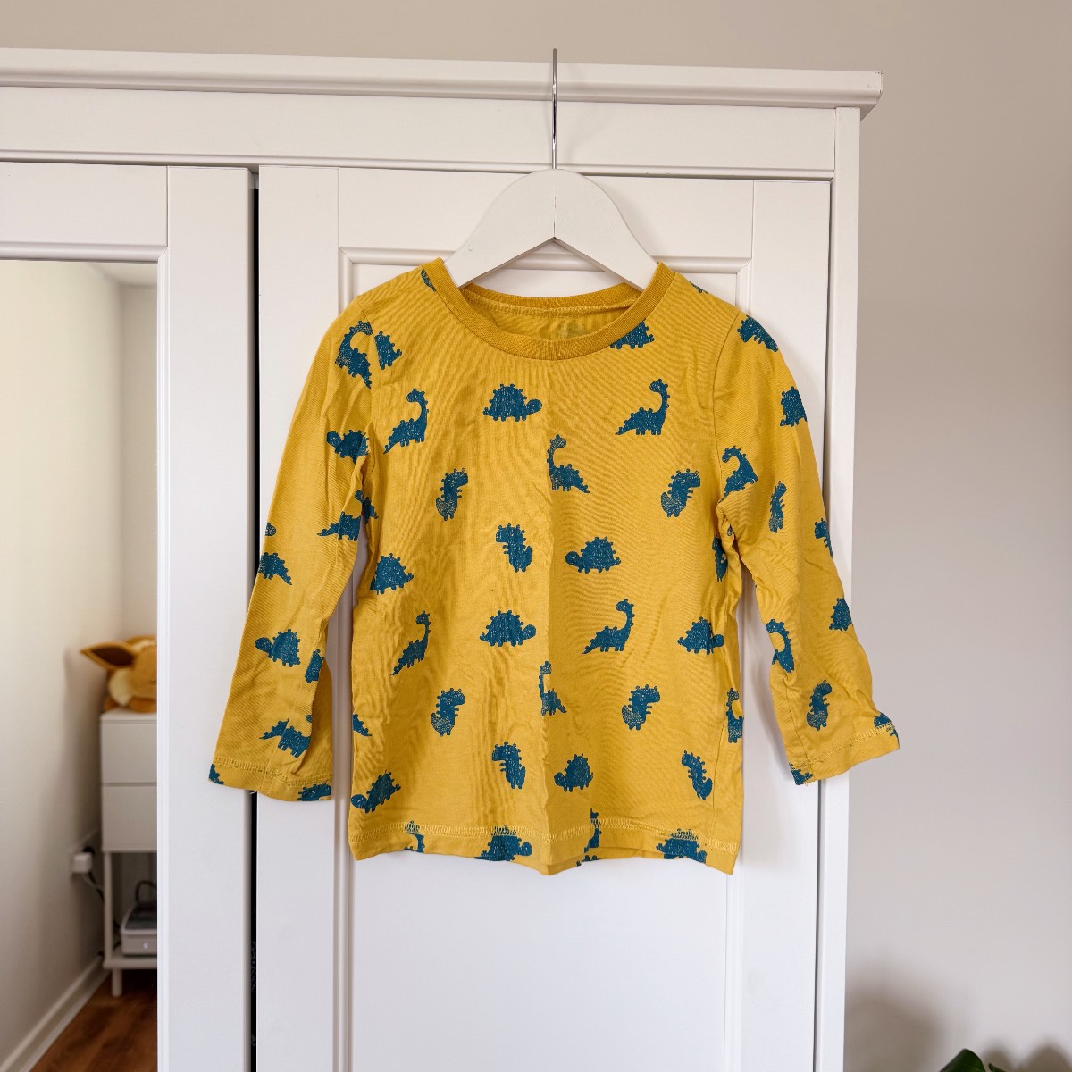 Next Mustard Dinosaur Long Sleeve Top 3-4 Years