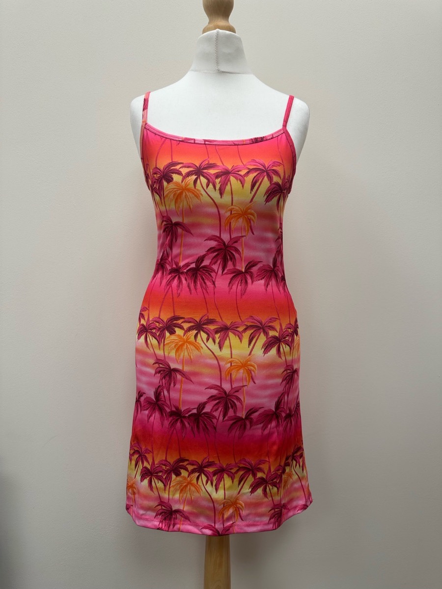 Y2K Tropical Euro Summer Bodycon Mini Dress Size Small - 8