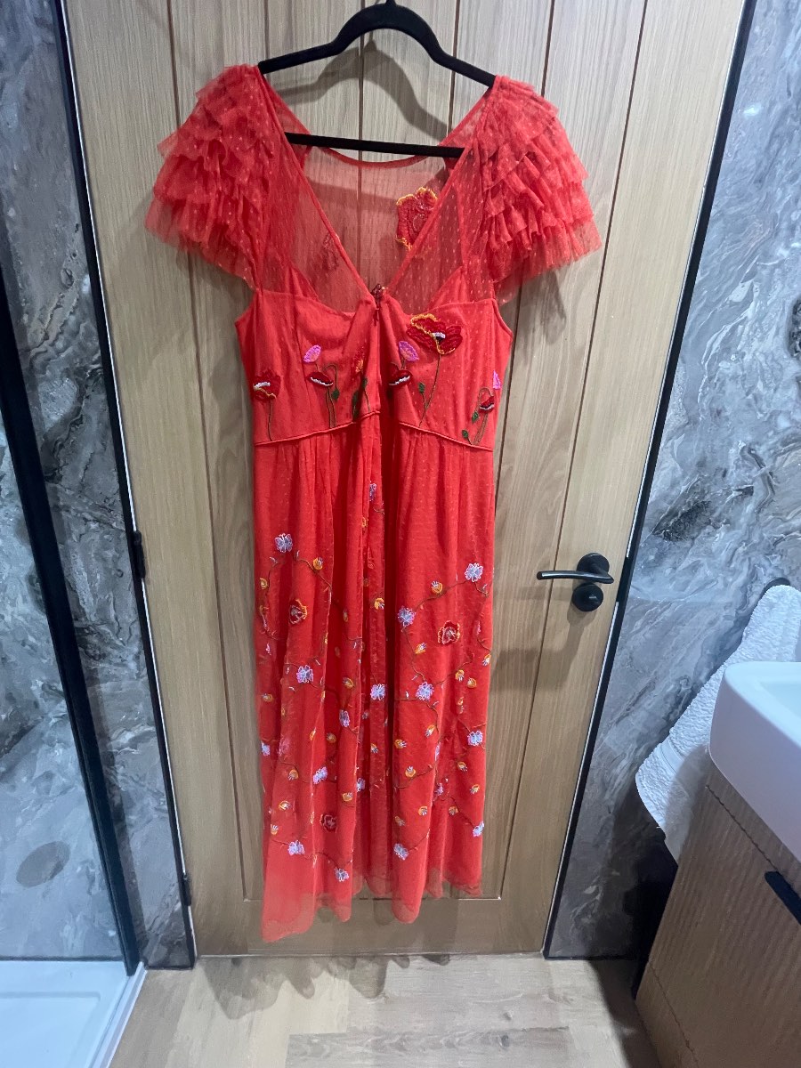 Monsoon, gorgeous red dress 18
