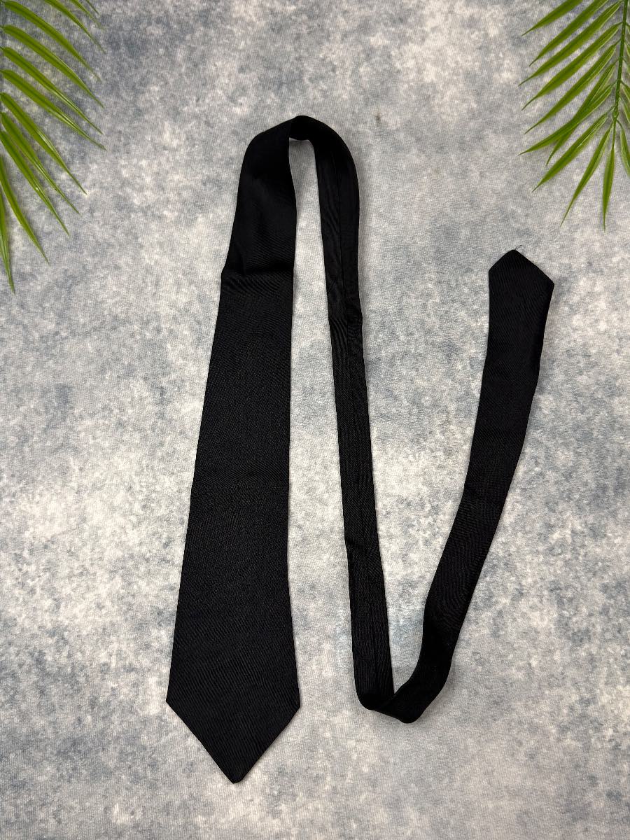 Tootal Black Rayon Tie Vintage Classic Formal Funeral Office Made In England