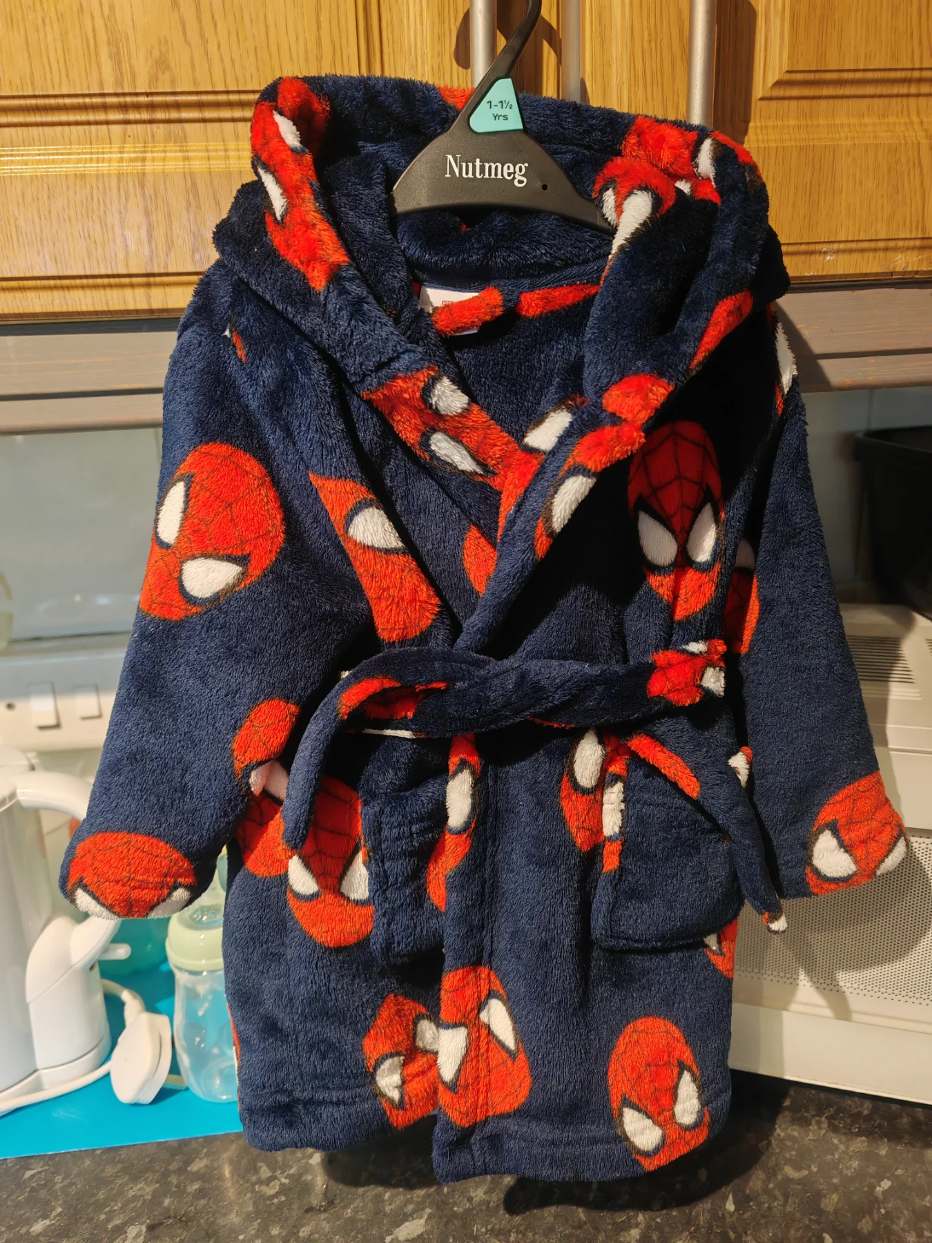 Spiderman dressing gown age 1-1.5years