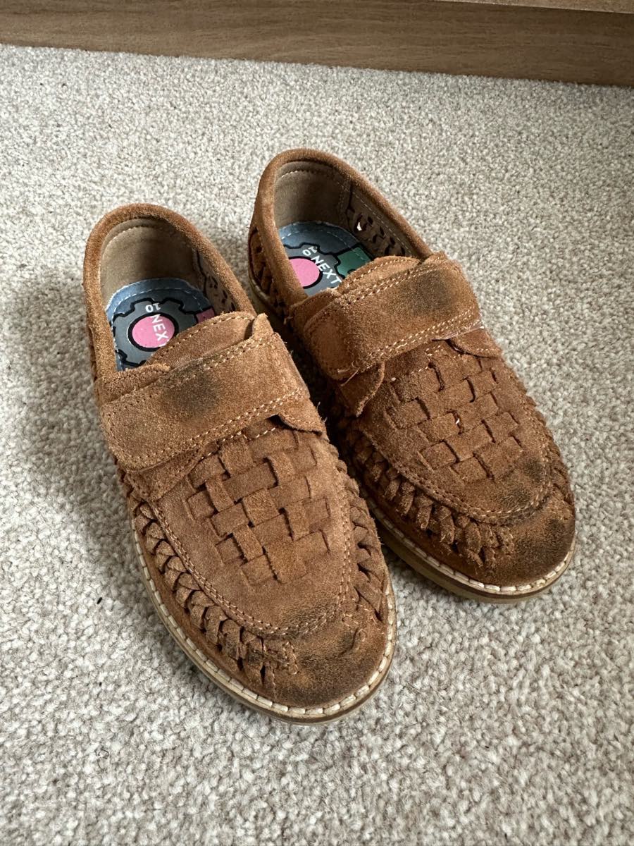 Next dark tan loafers Size 10