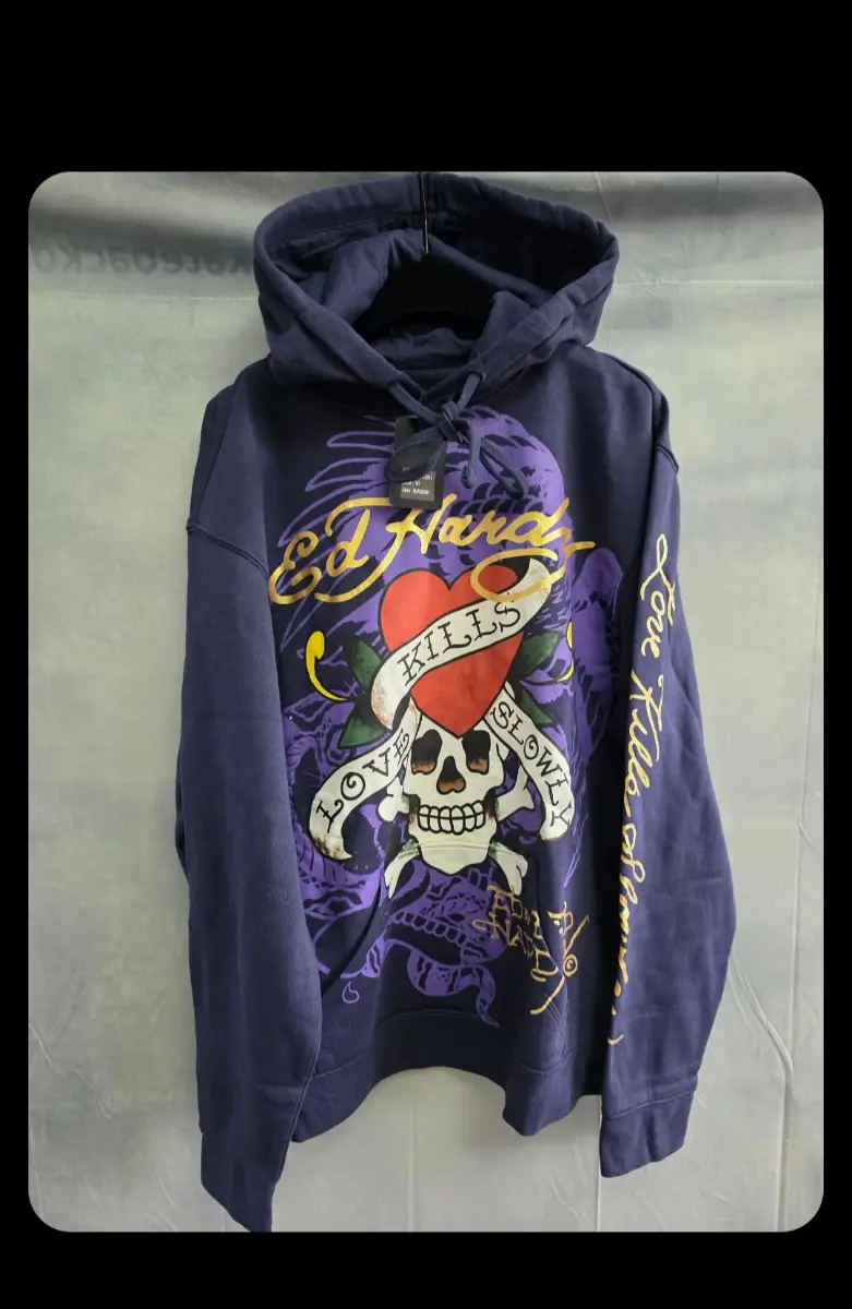 Ed Hardy Hoodie Size Medium