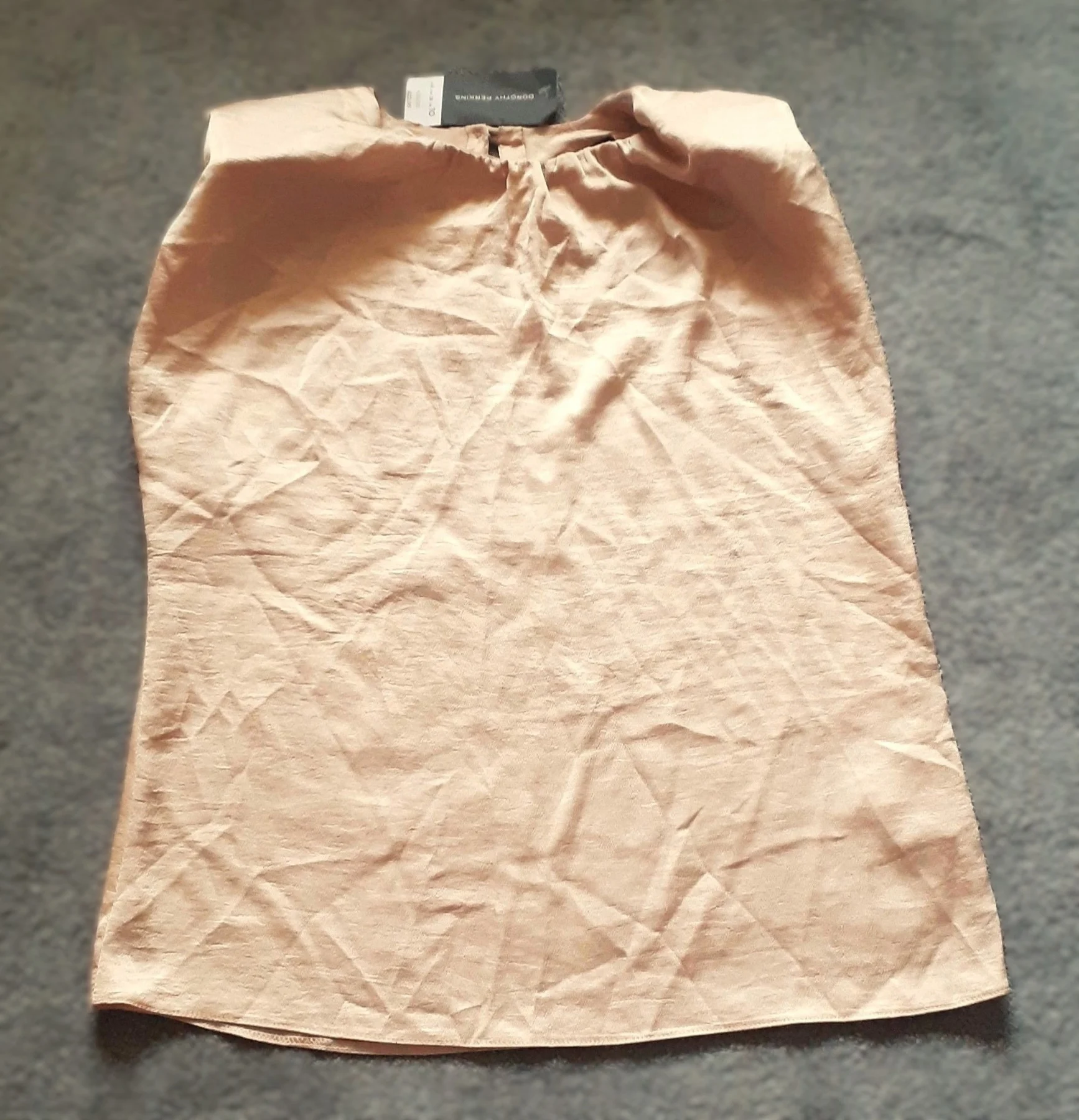 Dorothy Perkins Champagne Gold Top Shoulder Pads UK 10 Brand New With Tag RRP £22