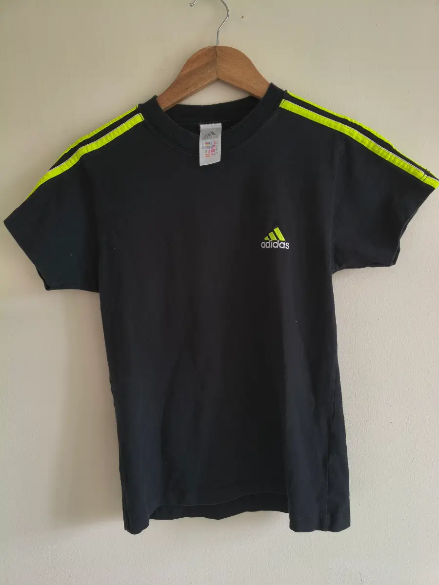 Adidas vintage black womens cotton  tee size S