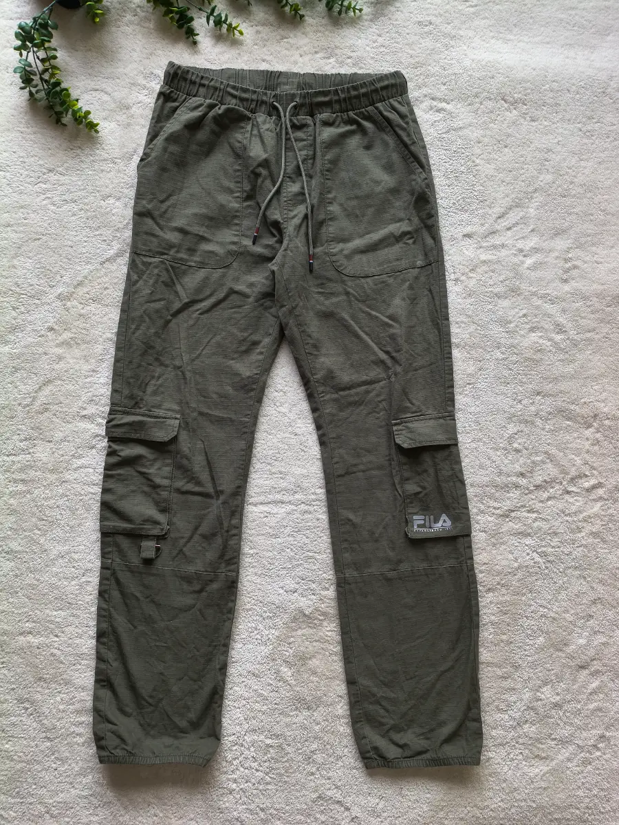 Fila womens cargo olive khaki trousers size M
