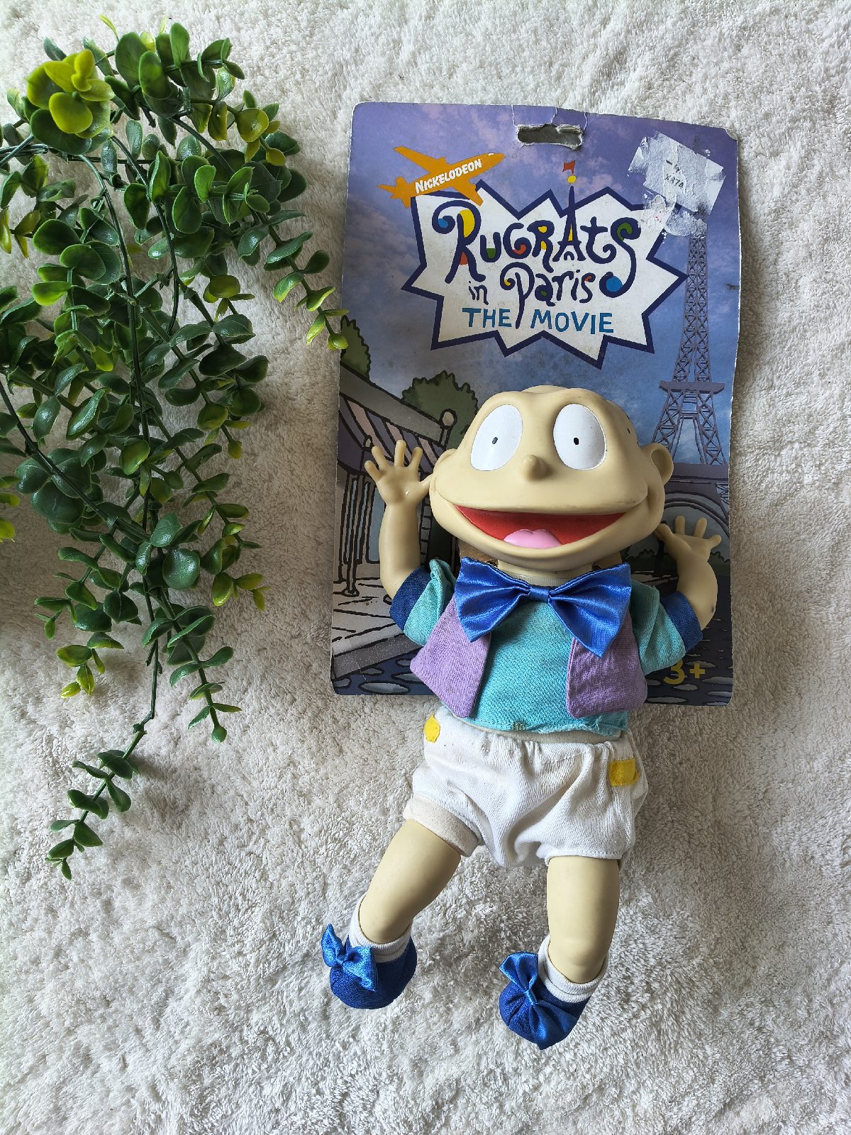 Vintage Tommy Pickles Rugrats in Paris Toy Doll 2000 Nickelodeon 11" with Tags