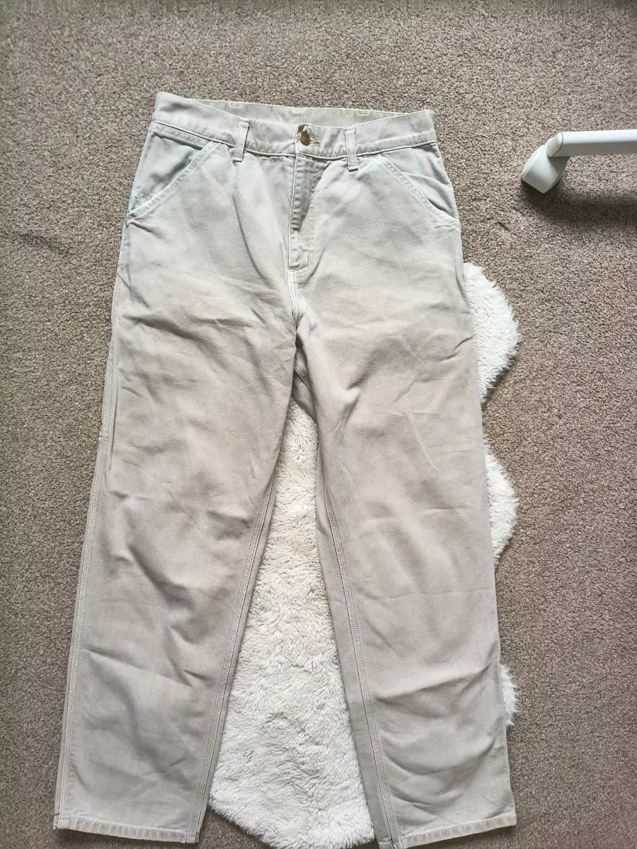👖Carhartt mens light beige single knee pants trousers size w30L32