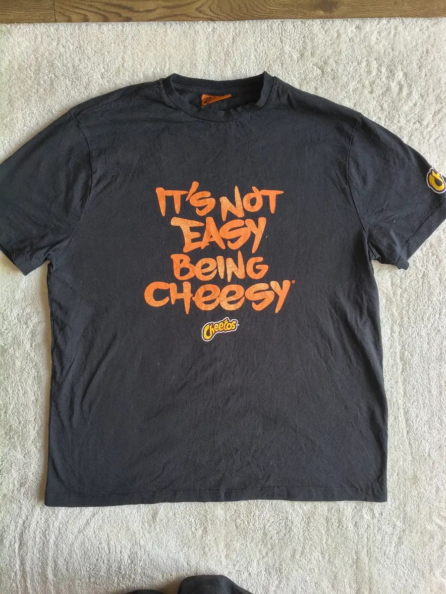 Cheetos black graphic design print cotton t shirt size 3XL