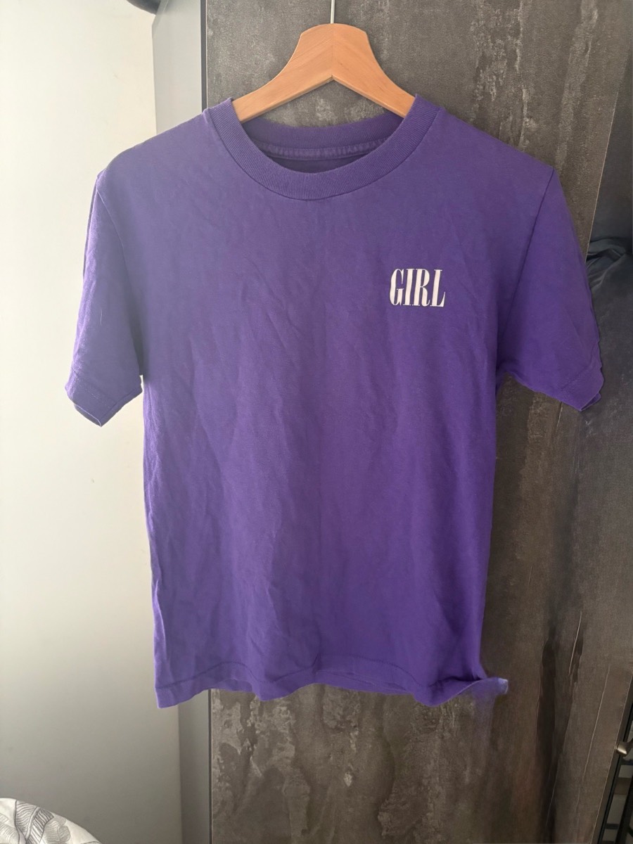 Purple short sleeve ‘girl’ t shirt