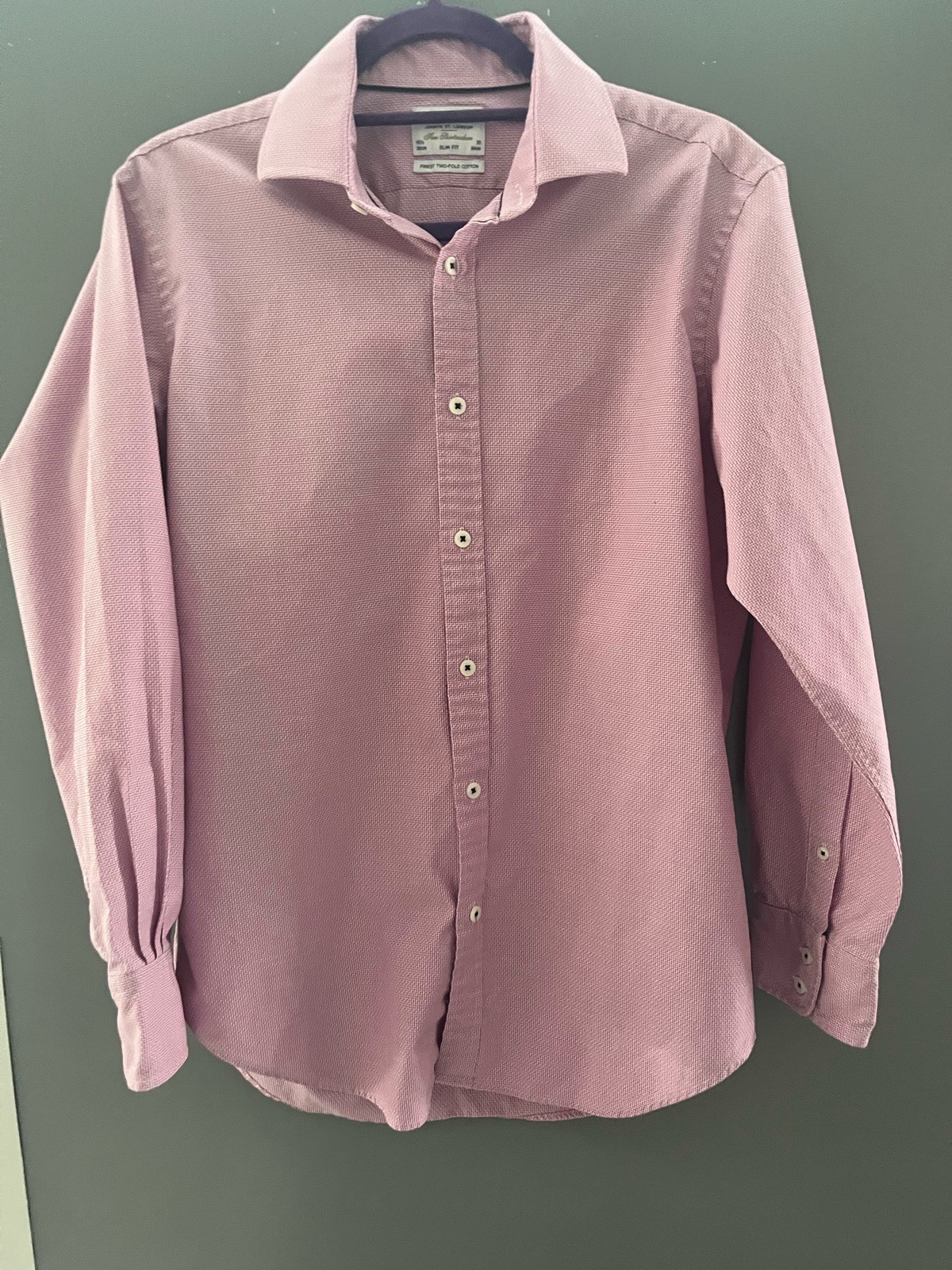 T.M.Lewin Men’s Pink Slim Fit Shirt – 15.5 Collar / 33 Sleeve