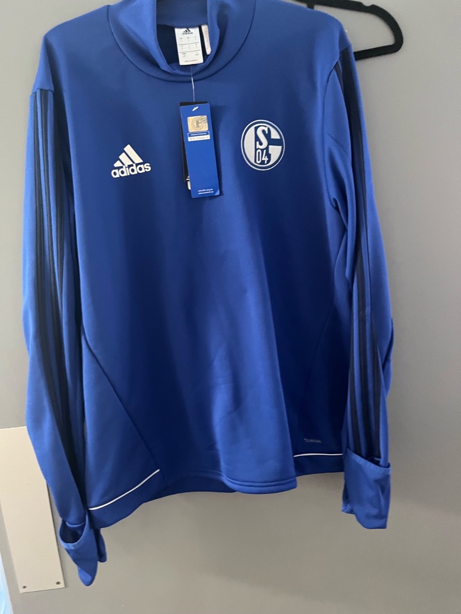 Adidas FC Schalke 04 ClimaCool Training Top Blue Long Sleeve UK L New With Tags BNWT