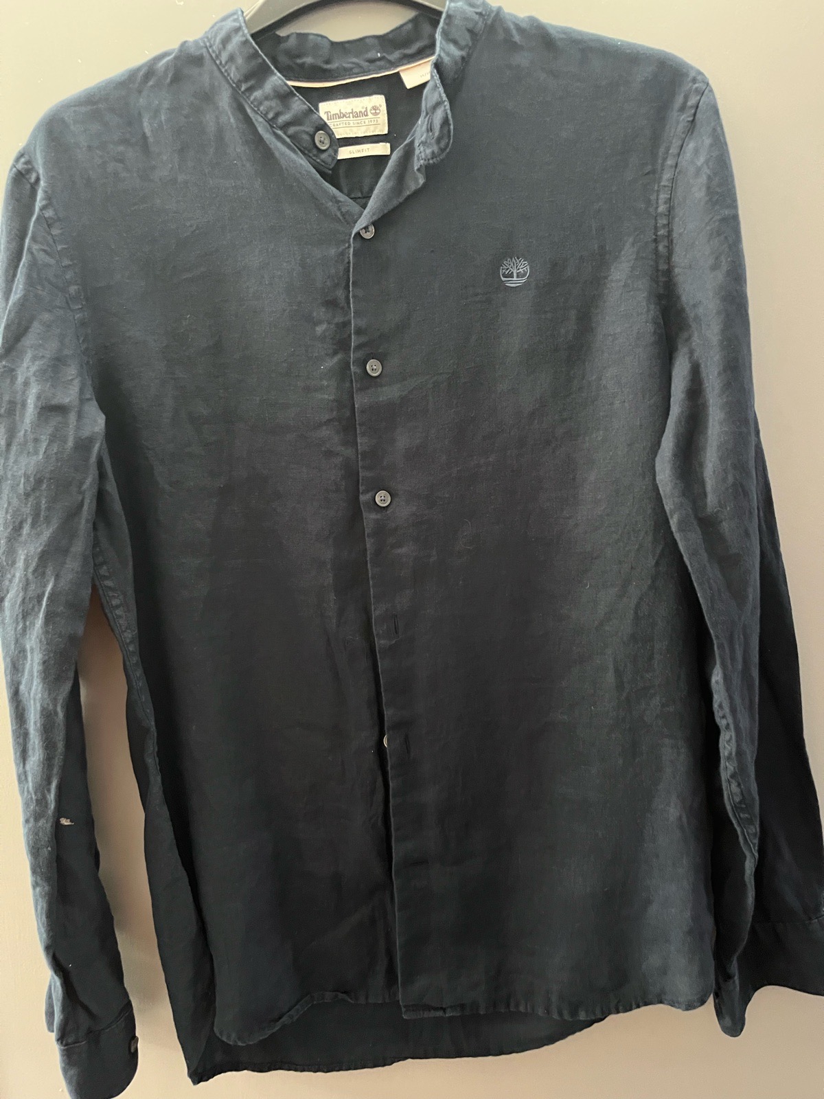 Timberland Men’s 100% Linen Shirt – Medium – Slim Fit