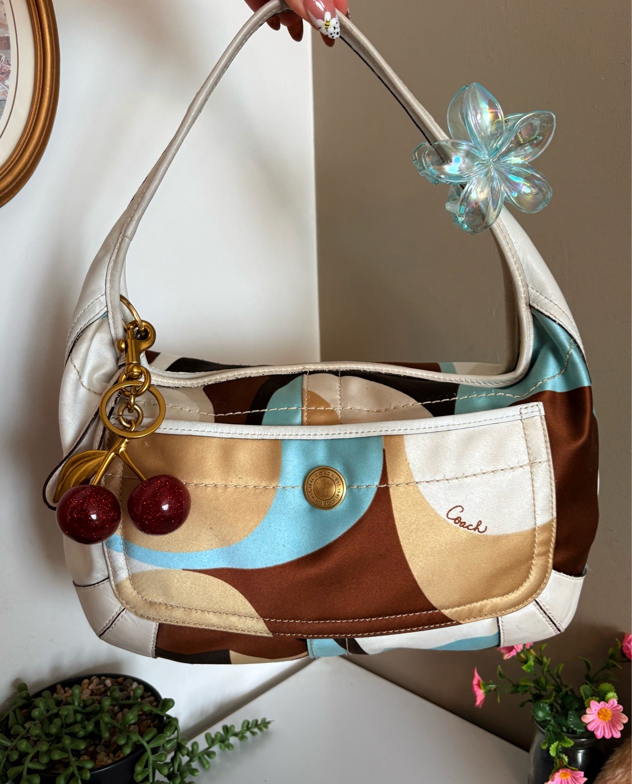 Coach rare vintage signature scarf ergo shoulder bag