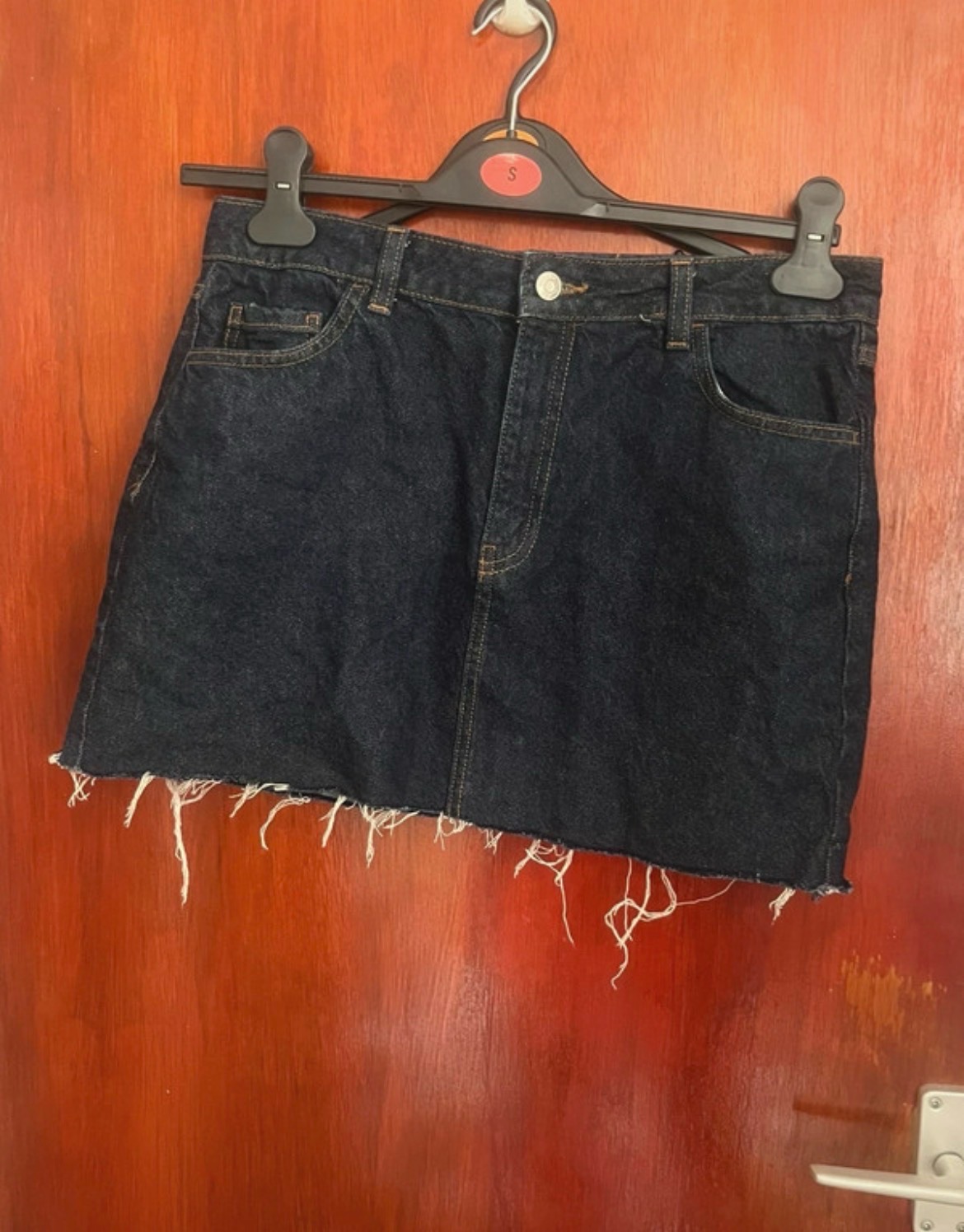 Primark Dark Wash Denim Mini Skirt - Size 8 - Brand New