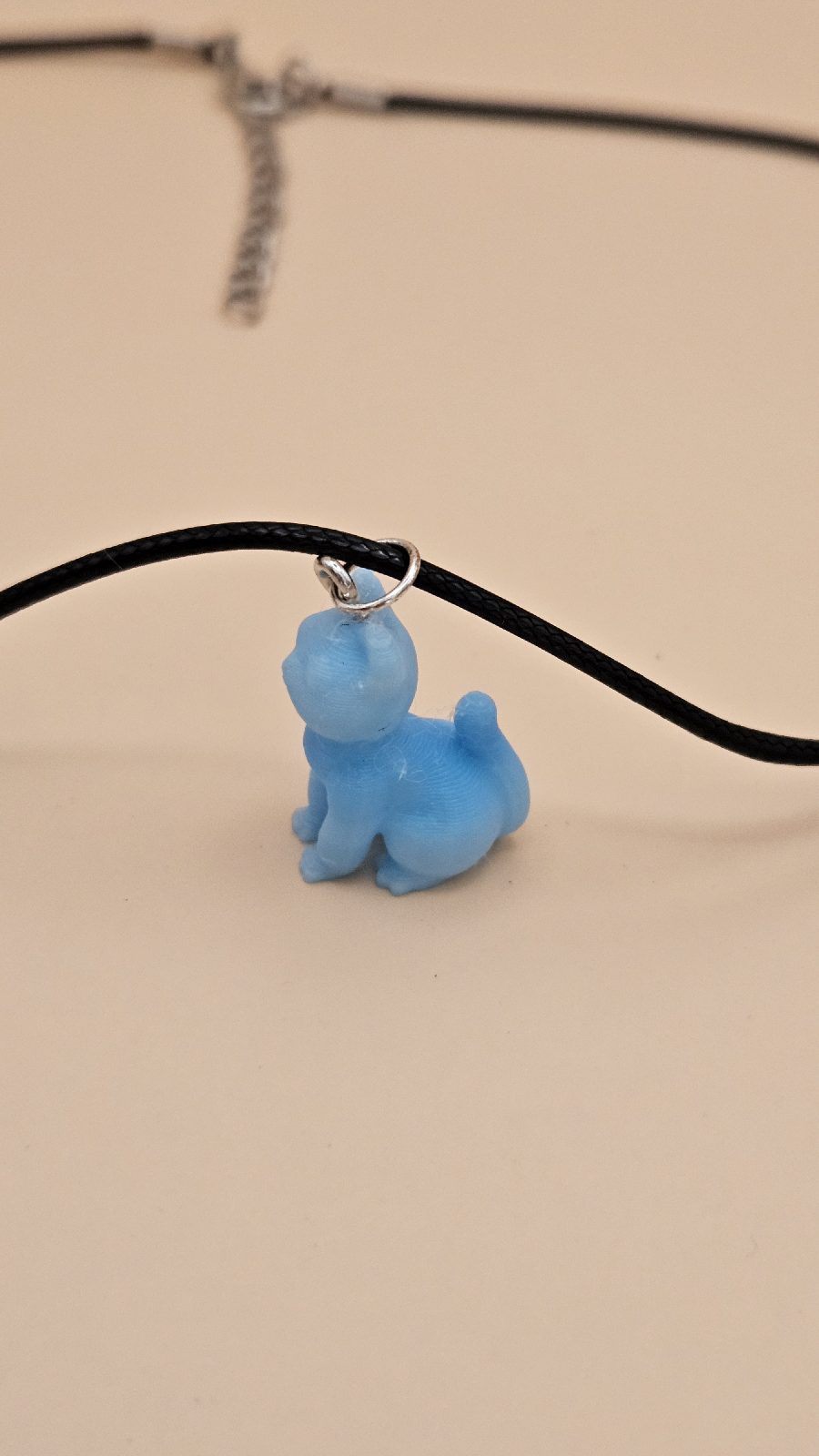 Sweet blue cat pendant necklace