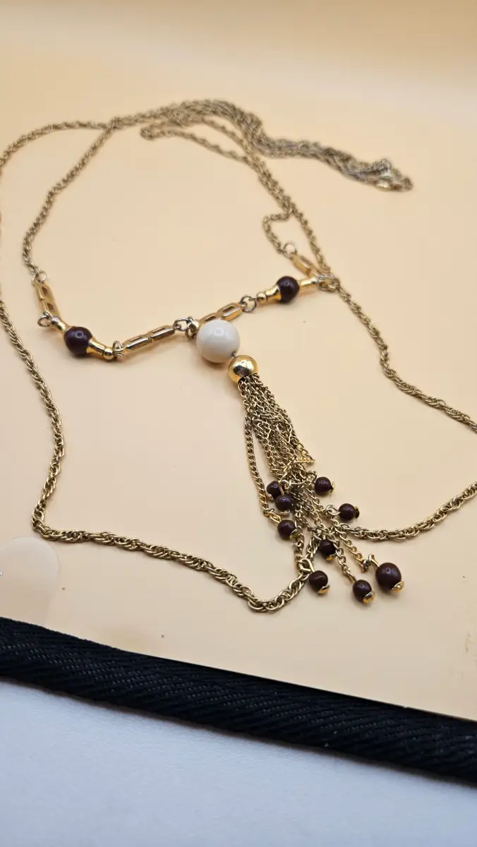 Antique Art Deco Tassel Necklace