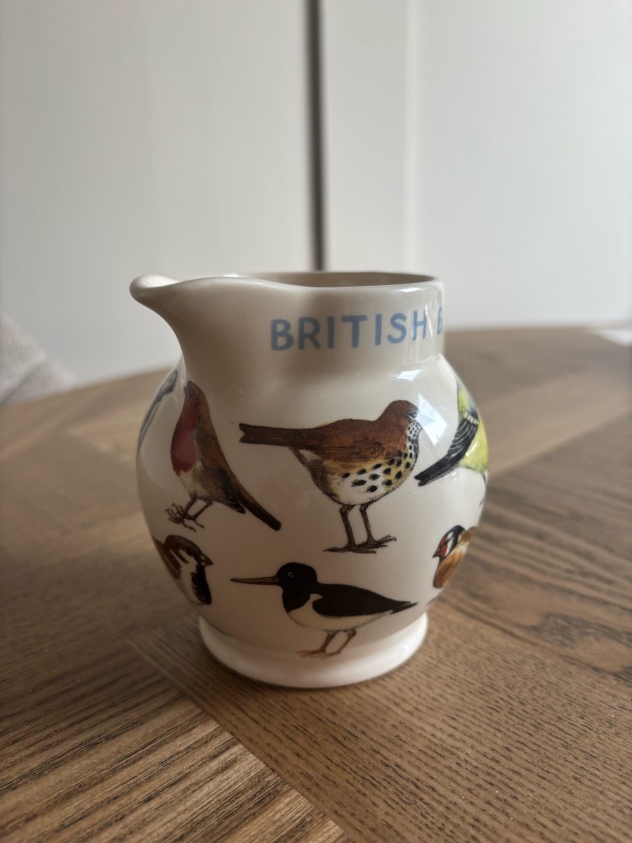 Emma Bridgewater British Birds Small Jug / Creamer Milk Pitcher - 1/2 Pint