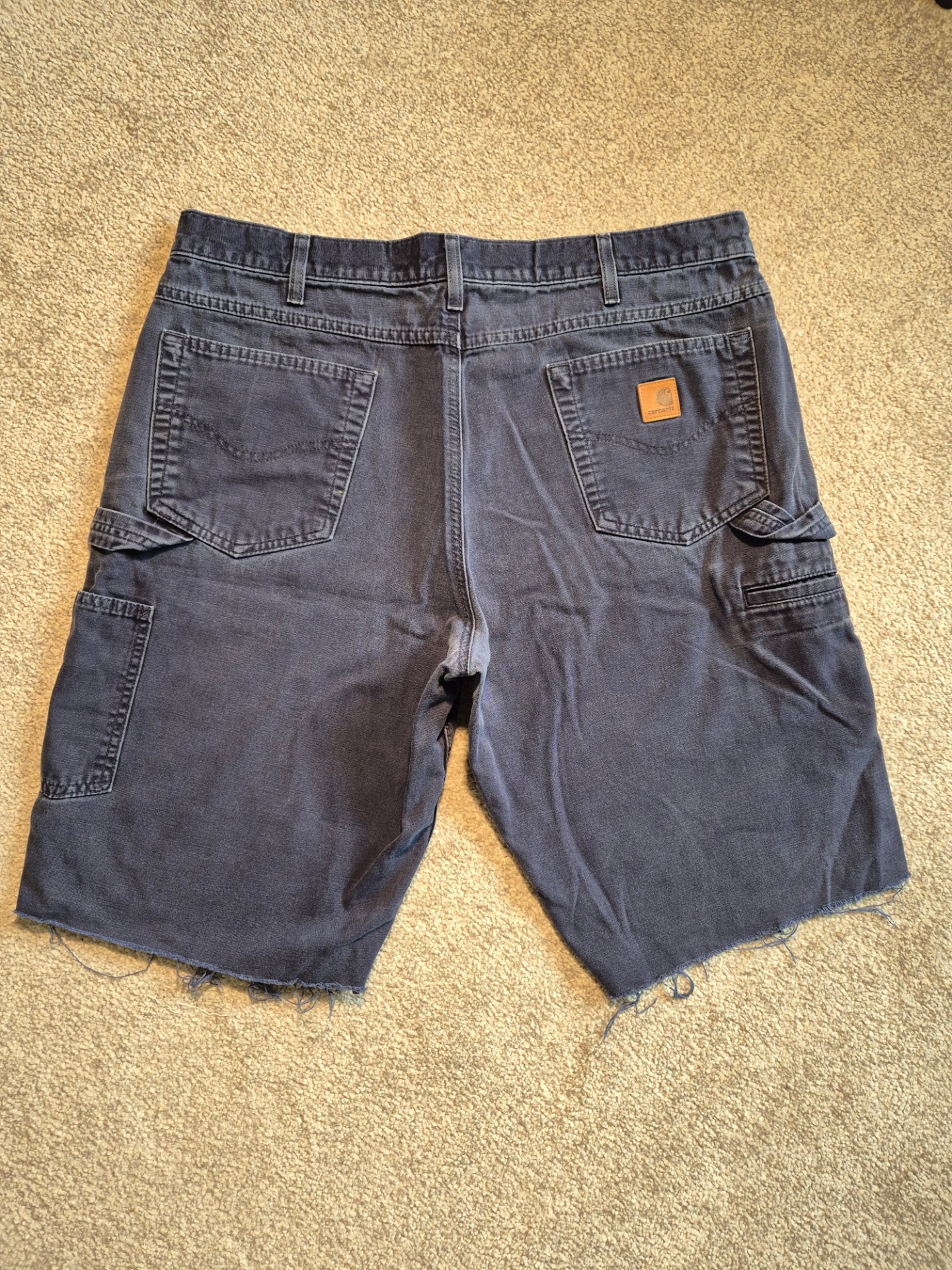 Navy Carhartt Carpenter shorts