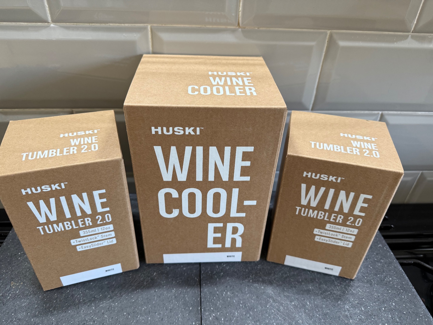 Huski wine cooler and 2 wine tumbler bundle
