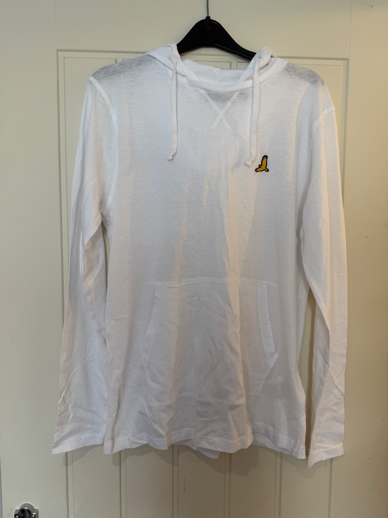Brave Soul London White Lightweight Hoodie – Size S