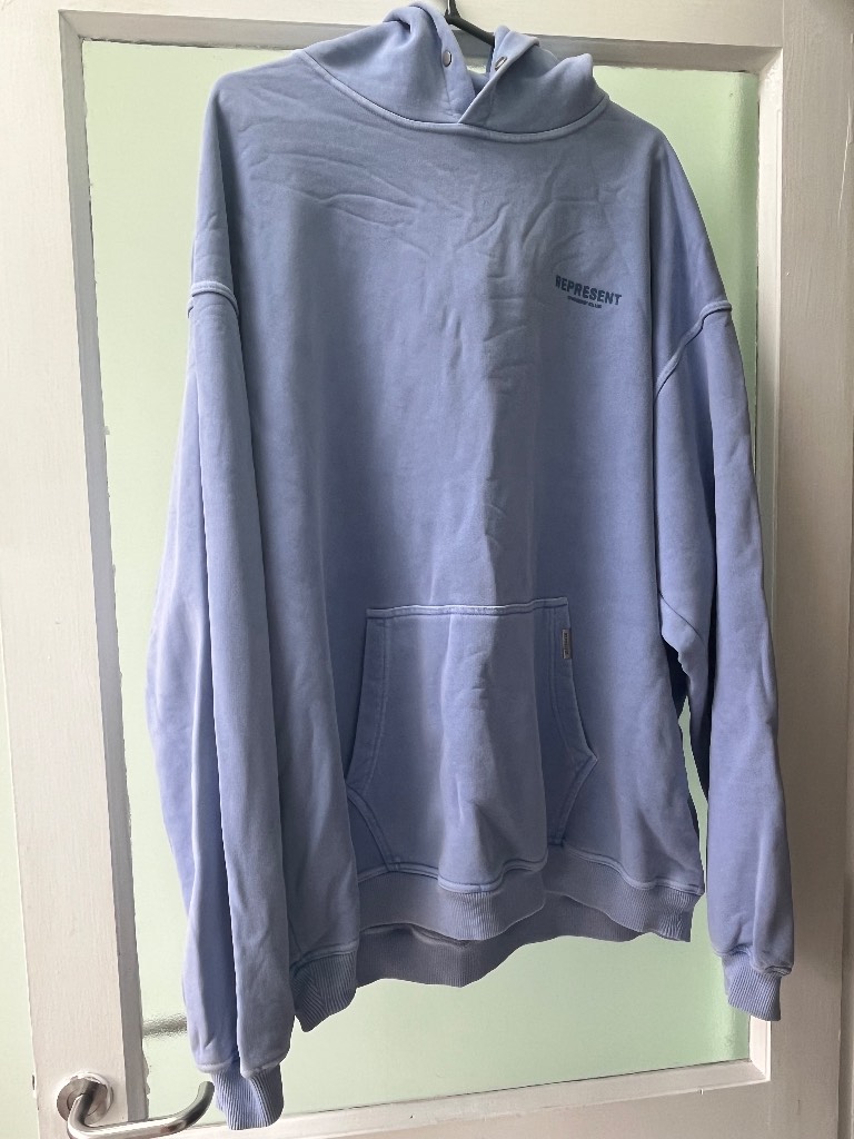 Represent blue hoodie