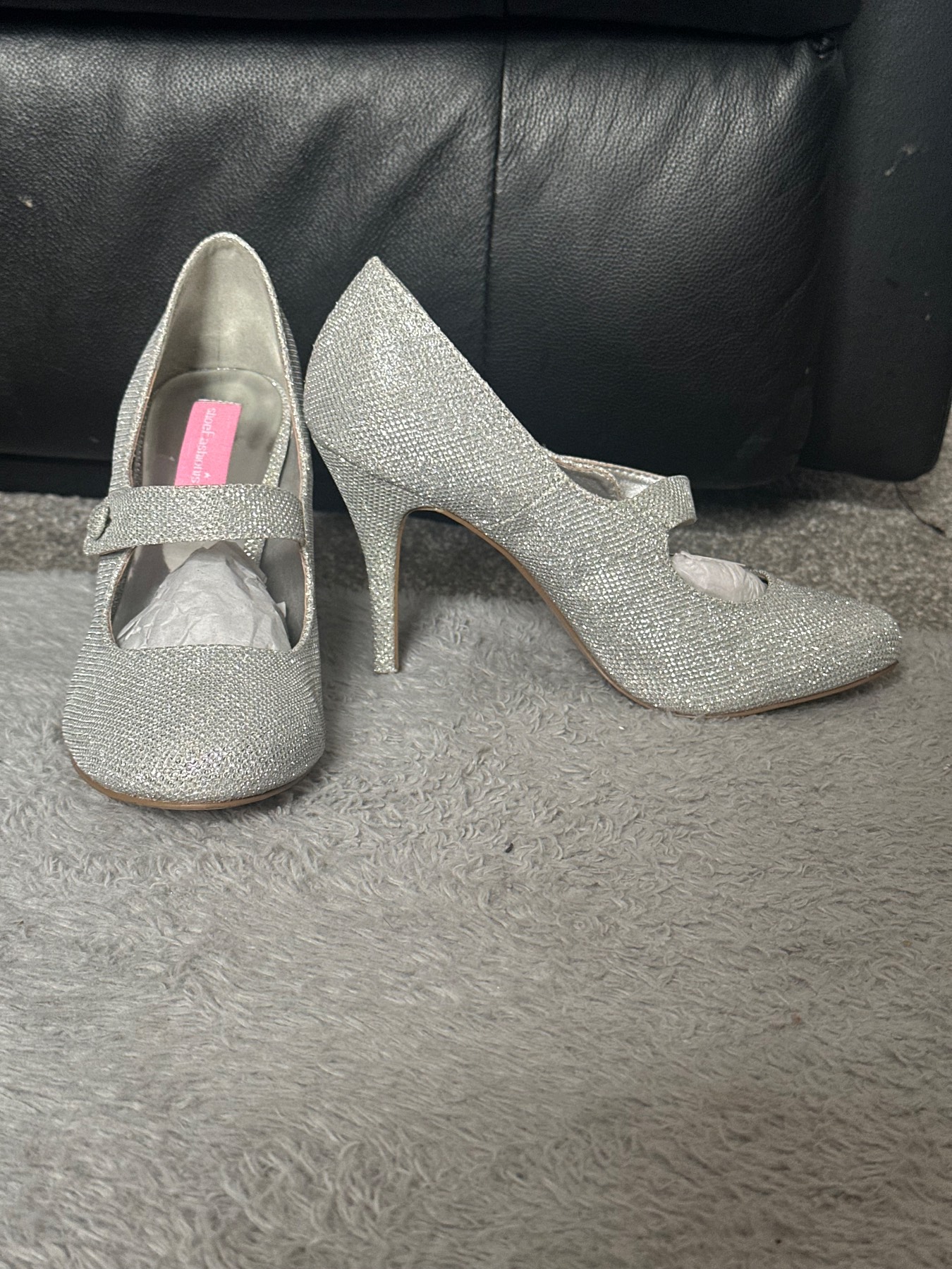 Silver heels