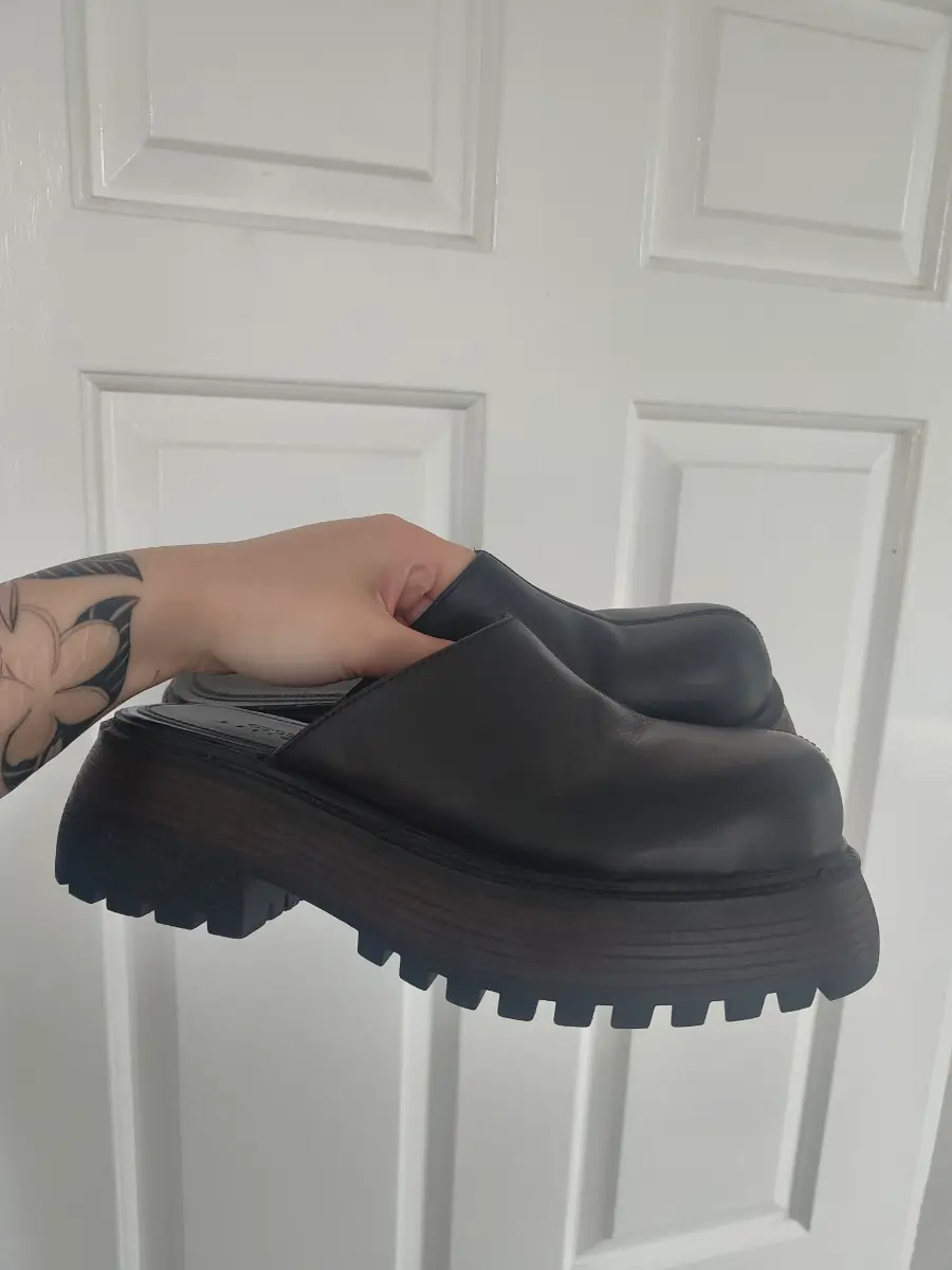 Asos black clogs