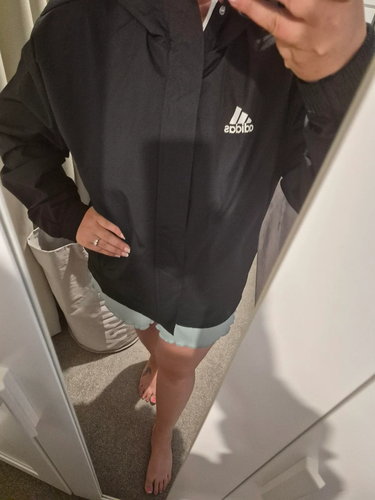 Adidas rain coat men's uk L