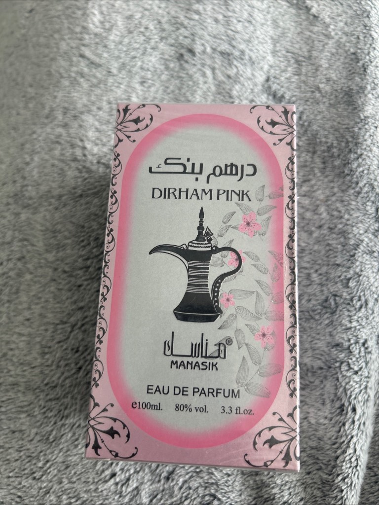 Dirham pink perfume 100ml by manasik from dubai