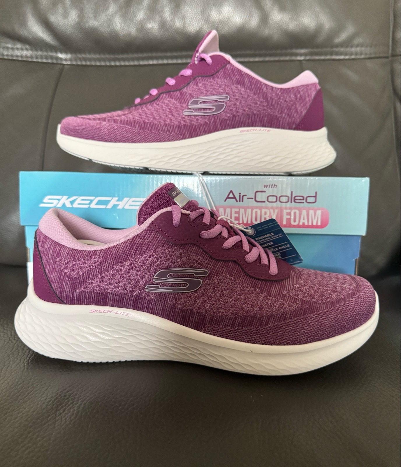 Skechers Skech-Lite Plum/Pink Trainers
