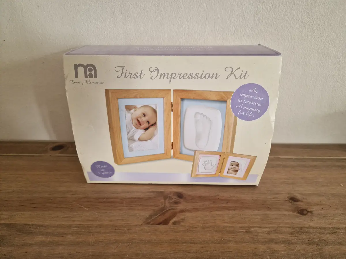 Mothercare Hinged Double Beech Wood Photo Frame 6x4